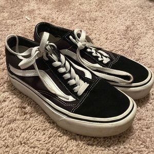 Gently worn lace vans